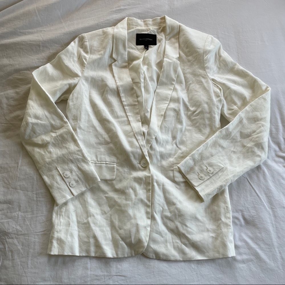 Banana Republic Linen Blazer
